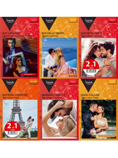 2020 balandis-birželis Svajonių romanų rinkinys (6 knygos)
