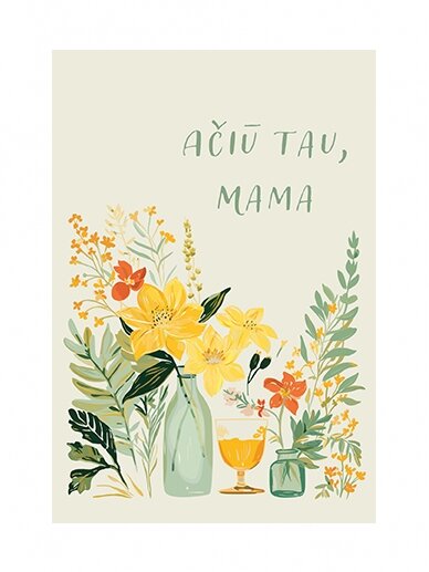 Atvirukas. Ačiū Tau, Mama