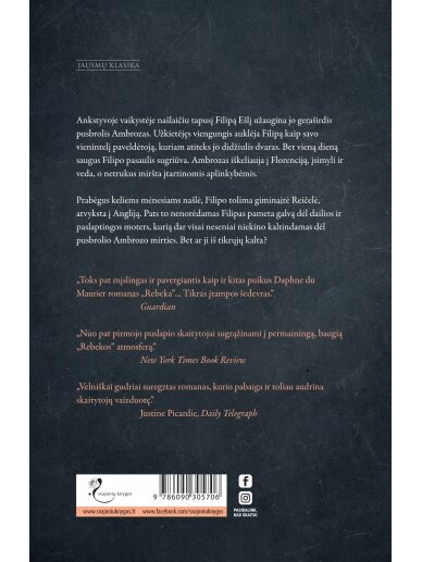 Daphne du Maurier. Mano giminaitė Reičelė (Knyga su defektais) 1
