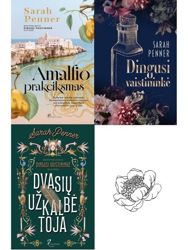 Sarah Penner. Amalfio prakeiksmas + Dvasių užkalbėtoja + Dingusi vaistininkė Sarah Penner. Amalfio prakeiksmas + Dvasių užkalbėtoja + Dingusi vaistininkė