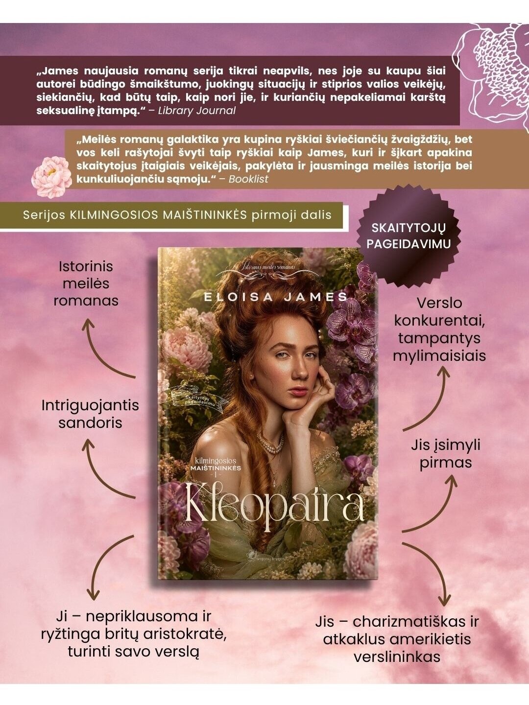 Eloisa James. Kleopatra (Pirma knyga) 3 Eloisa James. Kleopatra (Pirma knyga) 3