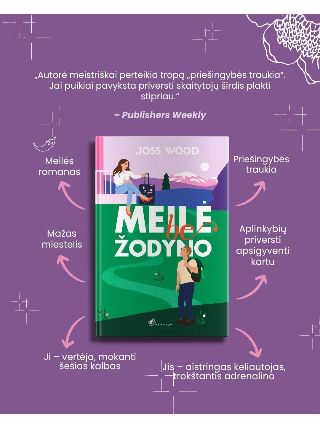 Joss Wood. Meilė be žodyno (Knyga su defktais) 2 Joss Wood. Meilė be žodyno (Knyga su defktais) 2