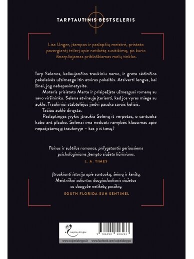 Lisa Unger. Išpažintys 19:45 traukinyje (Knyga su defektais) 1