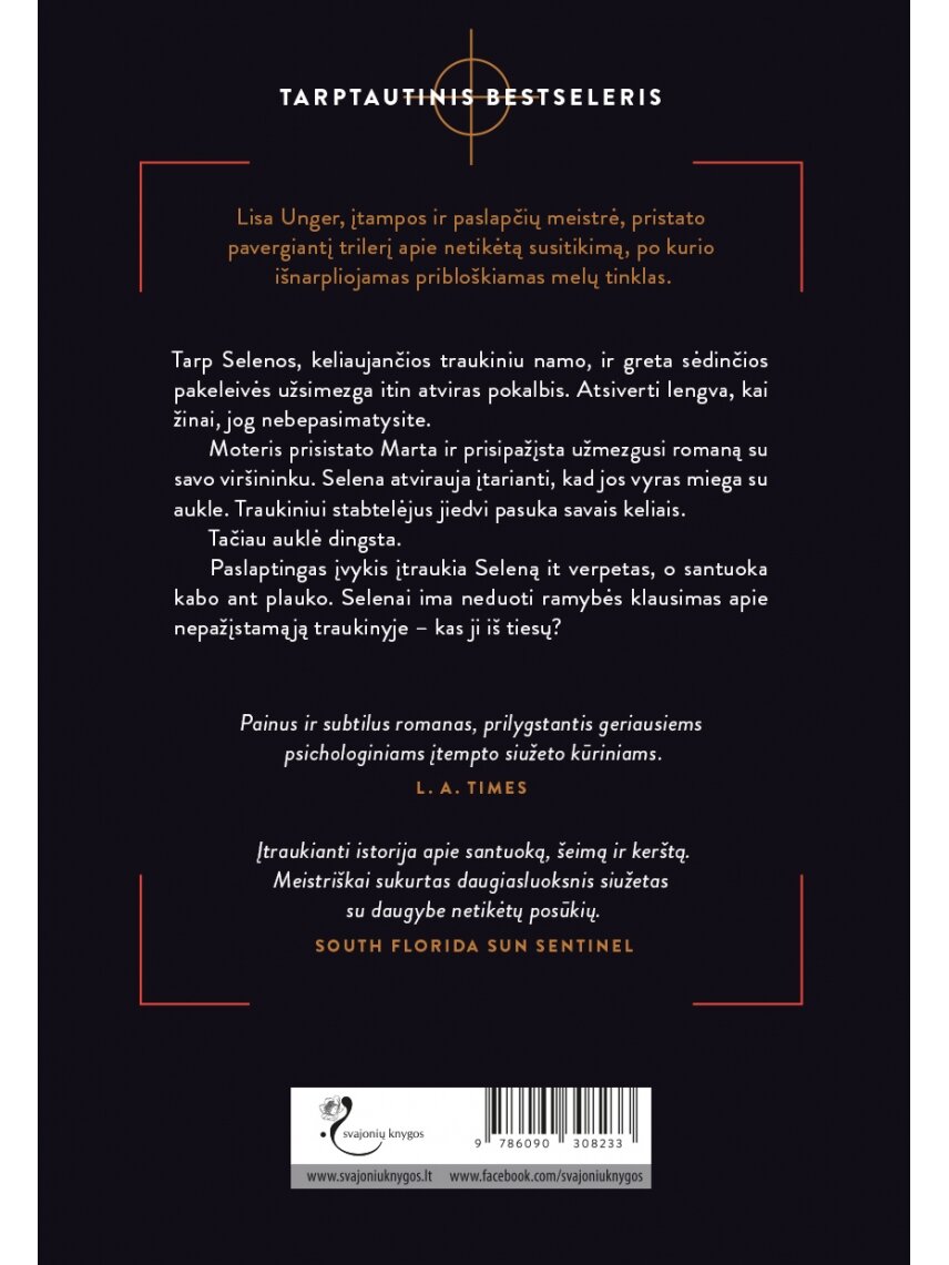 Lisa Unger. Išpažintys 19:45 traukinyje (Knyga su defektais) 1