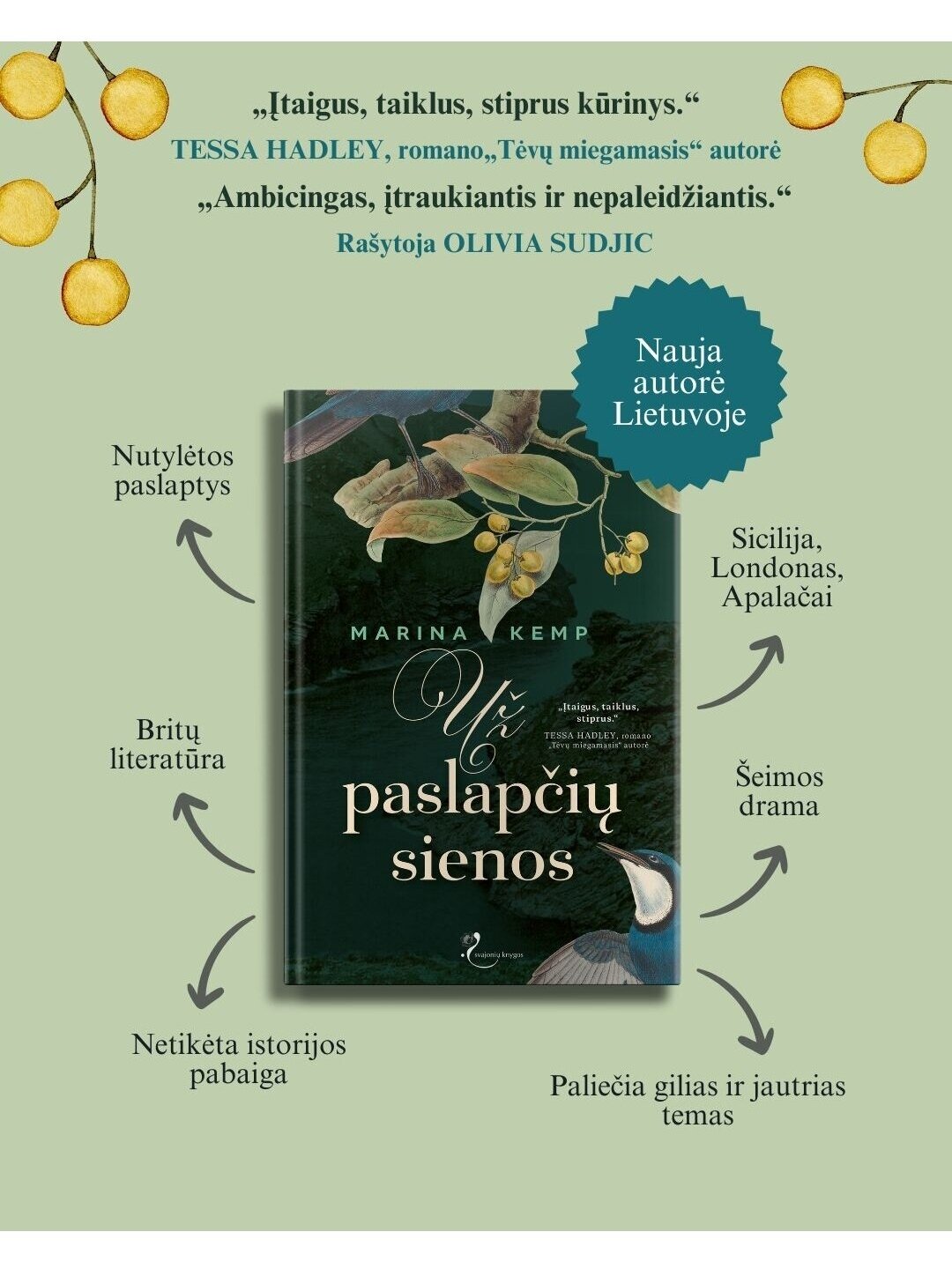 Marina Kemp. Už paslapčių sienos (Knyga su defektais) 3 Marina Kemp. Už paslapčių sienos (Knyga su defektais) 3