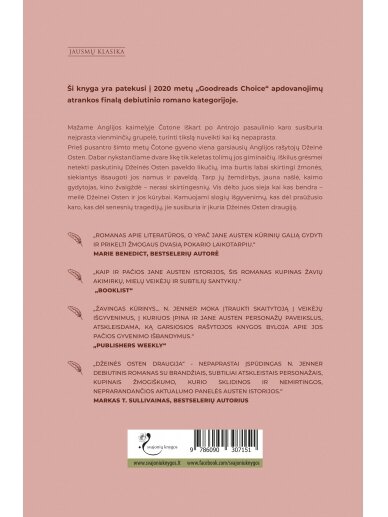 Natalie Jenner. Džeinės Osten draugija (Knyga su defektais) 1 Natalie Jenner. Džeinės Osten draugija (Knyga su defektais) 1