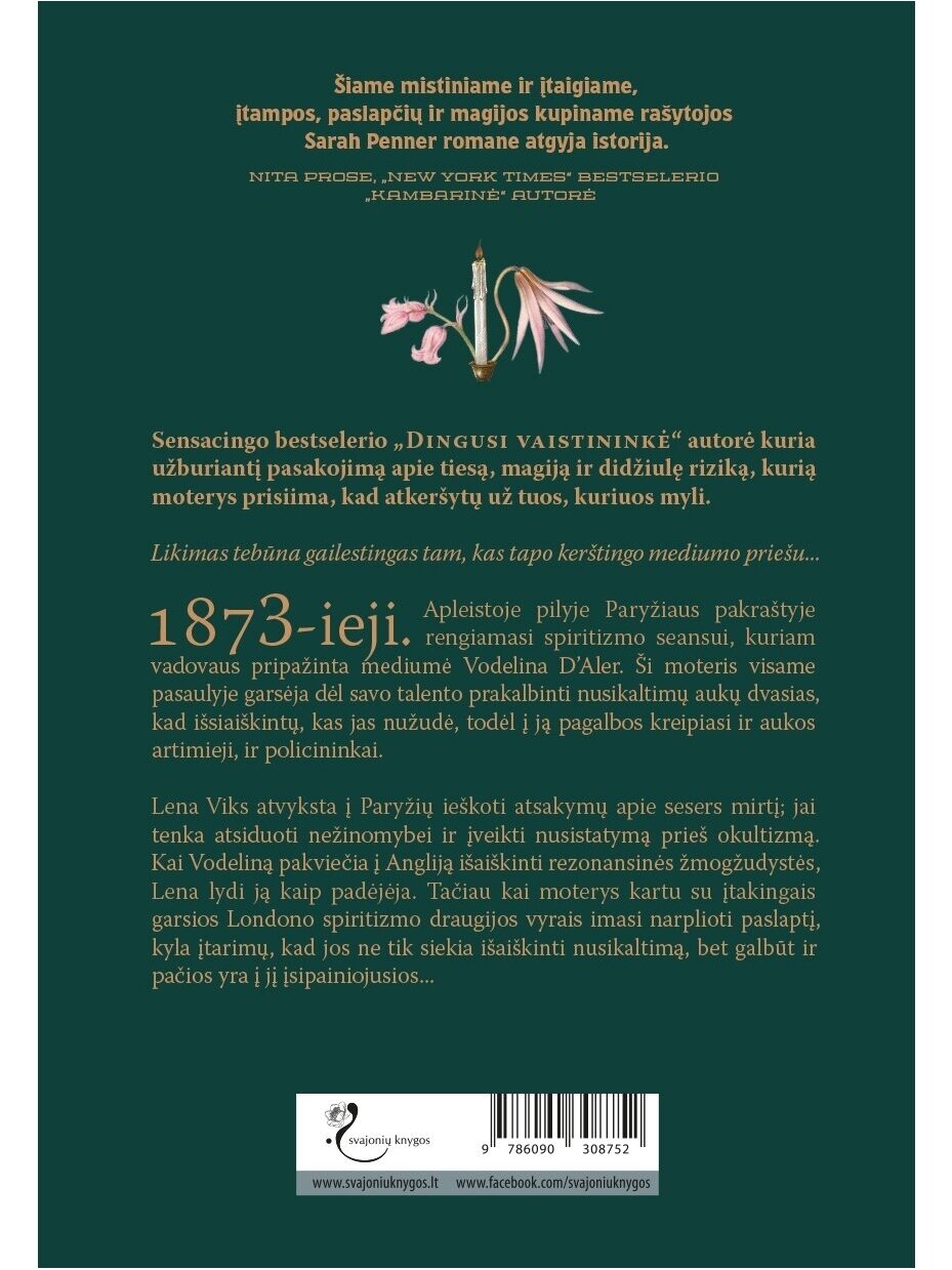 Sarah Penner. Dvasių užkalbėtoja (Knyga su defektais) 1 Sarah Penner. Dvasių užkalbėtoja (Knyga su defektais) 1