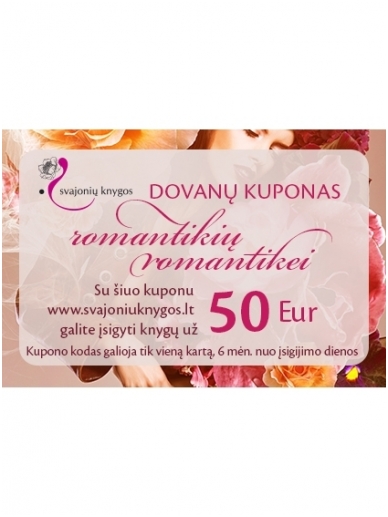 Svajonių knygų elektroninis DОVANŲ KUPONAS 50 Eur